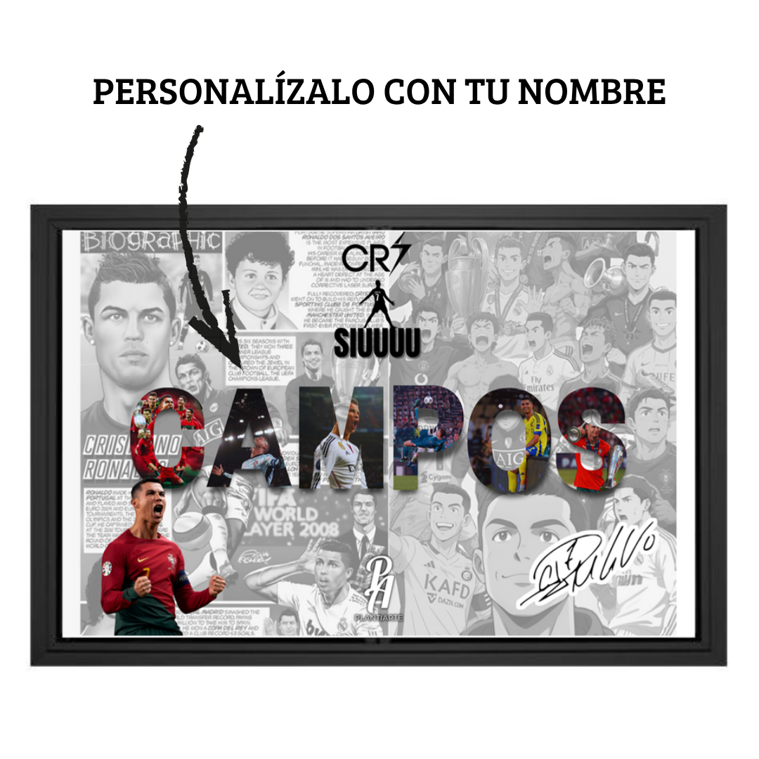 Cuadro personalizado con tu nombre y temática favorita