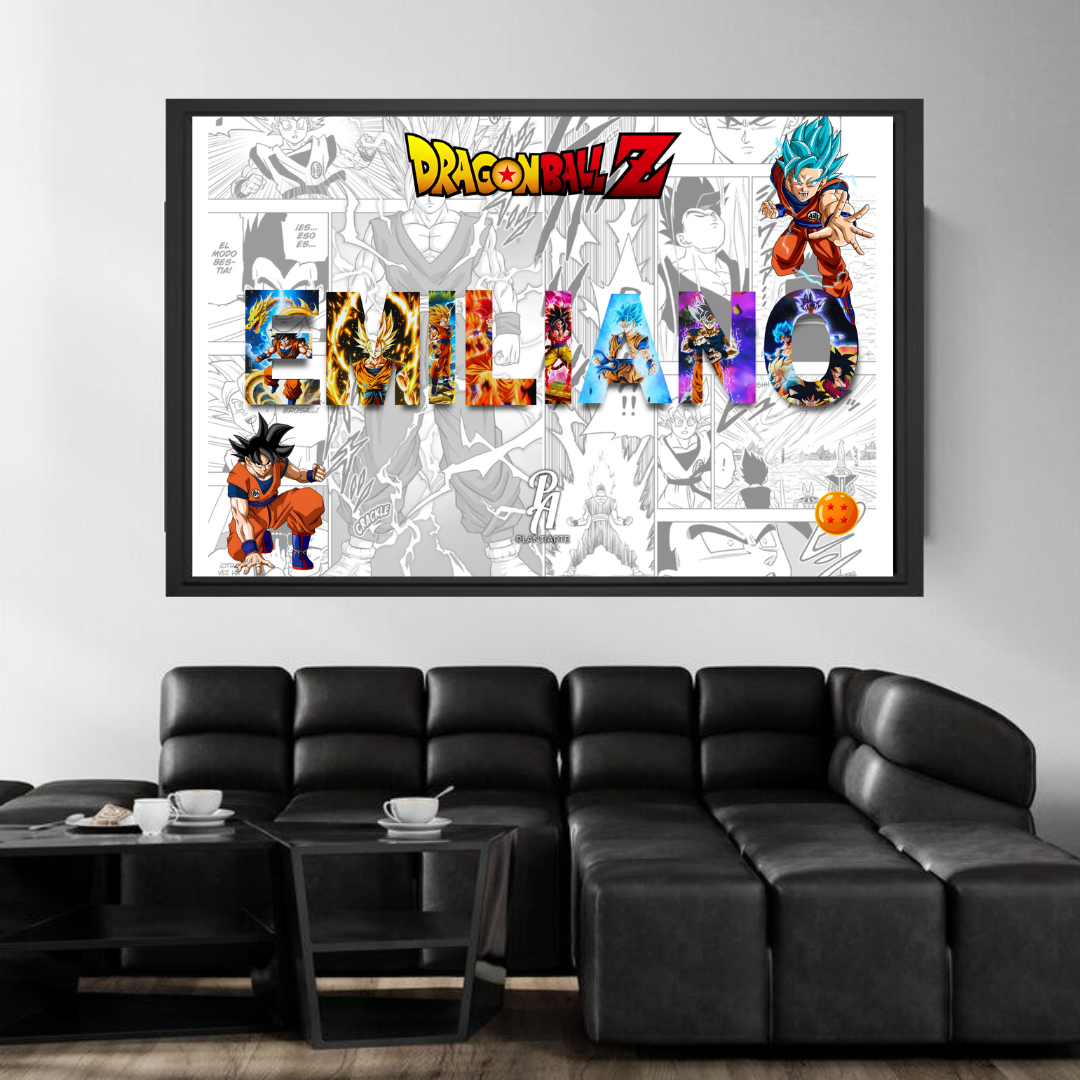 Cuadro personalizado con tu nombre y temática favorita